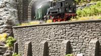 NOCH 58062 H0 Tunnelportaal 2-sporig Hardschuim model - thumbnail