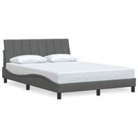 Bedframe zonder matras "Hanko" stof donkergrijs 200x200 cm - thumbnail