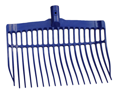 Mestvork kunststof blauw zonder steel