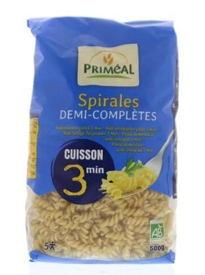 Primeal Halfvolkoren spiralen snelkook 3 minuten bio 500 Gram