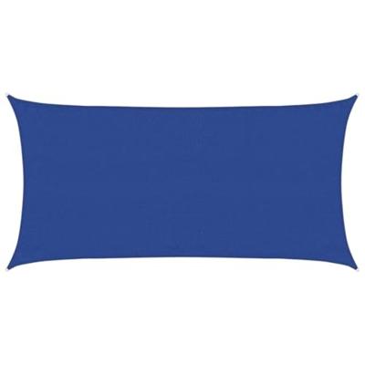 VidaXL Zonnezeil 160 g/m² rechthoekig 3x6 m hdpe blauw