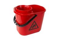 Mopemmer spaans cleaninq met korf 12l rood - thumbnail