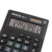 MAUL bureaurekenmachine MC 12, zwart - thumbnail