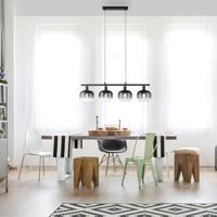 Just Light Zwarte hanglampZea 4-lichts - 15421-18 - thumbnail