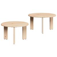 Koffietafel Set 2 pcs Naturel 47.5 x 47.5 x 27 cm - thumbnail