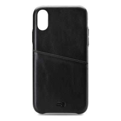 Senza Pure Leather Cover with Card Slot Apple iPhone Xs Max Deep Black