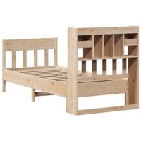 Bedframe zonder matras massief grenenhout 75x190 cm - thumbnail
