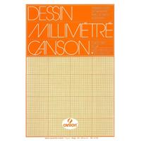 Millimeterpapier canson bruingeel bedrukt a3 wit | 10 stuks - thumbnail