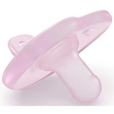 Set van 2 fopspenen voor pasgeborene van Philips AVENT Soothie C 1/2 ur zachtroze + framboosroze