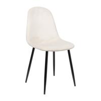 Eetkamerstoel Ivy velvet - beige - 88x44x53 cm - thumbnail