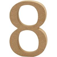 Creativ Company Cijfer 8 mdf 8cm, 1st. - thumbnail