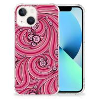 iPhone 13 Back Cover Swirl Pink - thumbnail