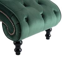Chaise longue fluweel groen - thumbnail