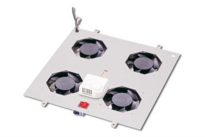 Digitus DN-19 FAN-4-N 19 inch 4 x Grijs-wit (RAL 7035)