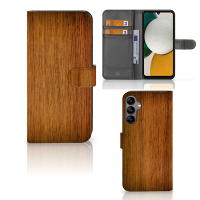 Samsung Galaxy A34 | Book Style Case | Donker Hout