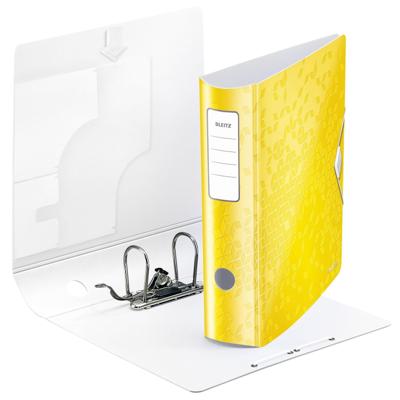 Ordner Leitz WOW active 180° 80mm PP A4 geel