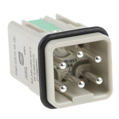 HARTING 09120052633 Pin-inzetstuk Han® Q 5 + PE Han-Quick Lock 1 stuk(s) Piece HARTING 09120052633 Pin-inzetstuk Han® Q 5 + PE Han-Quick Lock 1 stuk(s) Piece
