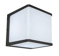 Vierkante lamp buitenlamp zwart &apos;Doblo&apos; led lamp helder wit 19w 15 cm - thumbnail
