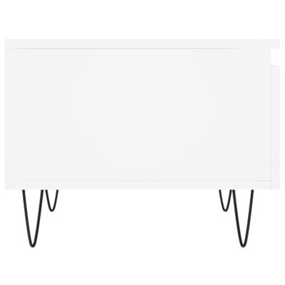 Salontafels 2 st 50x46x35 cm bewerkt hout wit