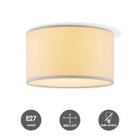 Corduroy Plafondlamp - Cilinder - Wit - Scandinavische stijl - ø30 x 17 cm - E27 Fitting - Geschikt voor Woonkamers en slaapkamers - thumbnail