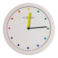 NeXtime klok 3047 color change, ø28 cm, wall, brown - thumbnail