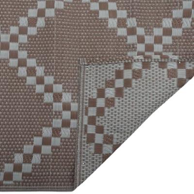 VidaXL Buitenkleed arakil 80x250 cm polypropeen bruin