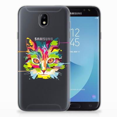 Samsung Galaxy J7 2017 | J7 Pro Telefoonhoesje met Naam Cat Color Samsung Galaxy J7 2017 | J7 Pro Telefoonhoesje met Naam Cat Color