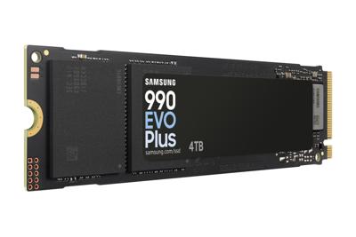 Samsung mz-v9s4t0bw mz-v9s4t0 evo 990 plus ssd, 4 tb, m.2, pcie 4.0, 7150 mb/s, 1350000 iops, black