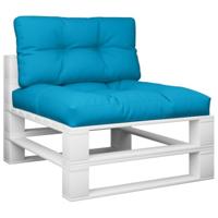 VidaXL Palletkussens 2 st stof lichtblauw - thumbnail