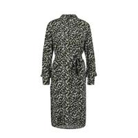 HEMA blousejurk met all over print zwart - thumbnail