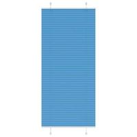 Pliss rolgordijn 95x200 cm stofbreedte 94,4 cm polyester blauw - thumbnail