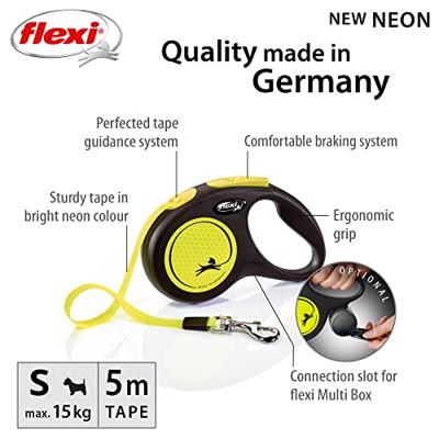 Flexi New Neon S M L Tape rollijn 5 meter S - thumbnail