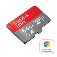 Sandisk MicroSDXC Ultra Android 64GB 140MB/s CL10 Chromebook - thumbnail