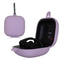 Effen kleur silicone draadloze Bluetooth oortelefoon beschermende case voor beats Power beats Pro (paars) - thumbnail