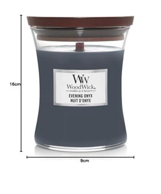 WoodWick evening onyx medium candle
