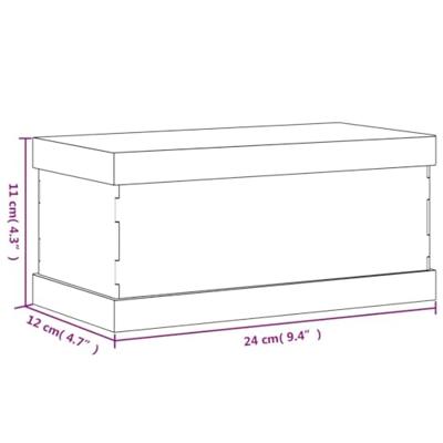 VidaXL Vitrine transparant 24x12x11 cm acryl - thumbnail