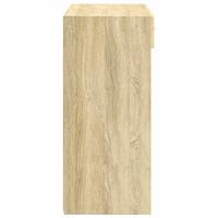 Dressoir 80x42,5x93 cm bewerkt hout sonoma eikenkleurig - thumbnail
