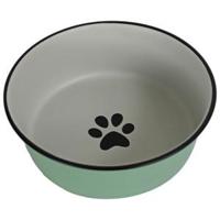 RVS eetbak mintgroen voor hond en kat 16 cm - thumbnail