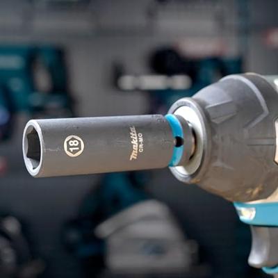 Makita E-16483 Impact Black Krachtdop 1/2" lang | 18 mm
