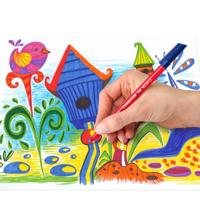 Staedtler Noris viltstift, 10 stiften, karton etui - thumbnail