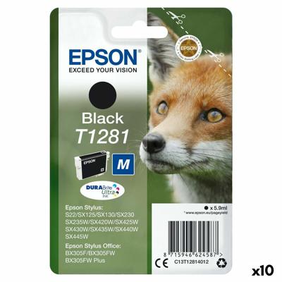 Originele inktcartridge Epson STYLUS S22/SX125/ SX 235W /420W/425W, OFFICE BX305F Zwart (10 Stuks)
