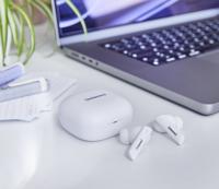 Intenso Buds Pro T502HAE weiß In Ear oordopjes Bluetooth Wit Noise Cancelling Waterafstotend Mobiele telefoon - thumbnail