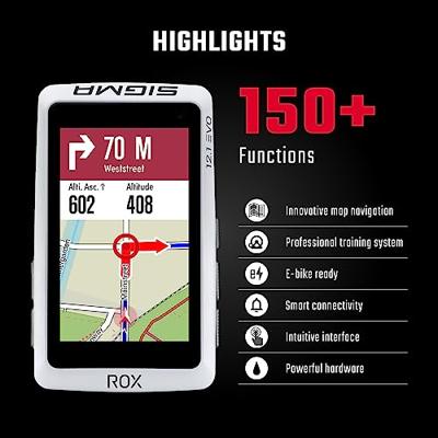 Sigma fietscomputer rox 12.1 evo white set met sensoren - thumbnail