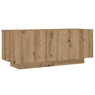 Nachtkastje 100x35x40 cm bewerkt hout artisanaal eikenkleur Nachtkastje 100x35x40 cm bewerkt hout artisanaal eikenkleur