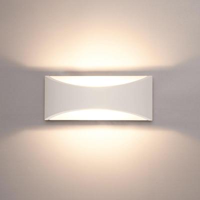 Lowa LED wandlamp - 3000K warm wit - 6 Watt 380 lumen - Up & down light - IP54 voor binnen en buiten - Moderne muurlamp - Tweezijdig - Wit