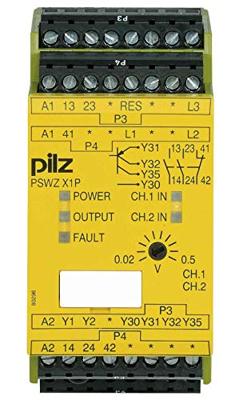 PILZ PSWZ X1P 0,5V /24-240VACDC 2n/o 1n/c 2so Veiligheidsschakelapparaat 2x NO, 1x NC (b x h x d) 45 x 94 x 121 mm 1 stuk(s)