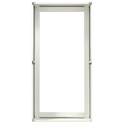 VidaXL Plantenbak 40x80x40 cm koudgewalst staal wit