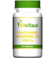 Elvitum Vitamine D3 1000 IE Plantaardig Tabletten - thumbnail