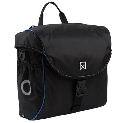Willex Fietstas 19 L zwart en blauw 16002 Willex Fietstas 19 L zwart en blauw 16002