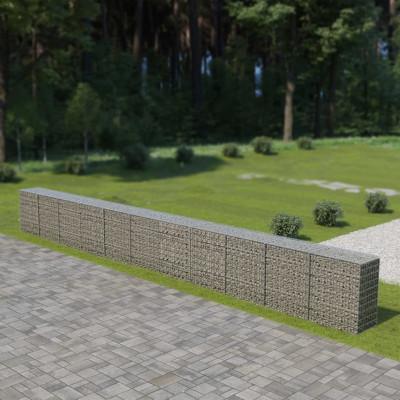Schanskorfmuur met deksels 900x50x100 cm gegalvaniseerd staal